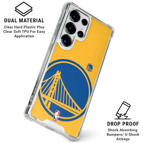 NBA Golden State Warriors Large Logo Galaxy S25 Ultra Clear Case